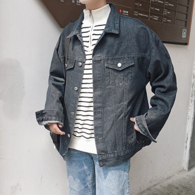 Áo khoác Jeans Nam Bowie cực chất màu Đen