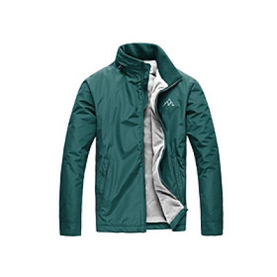 Áo khoác dù nam cổ trụ 2 lớp lót nỉ cao cấp AKD38