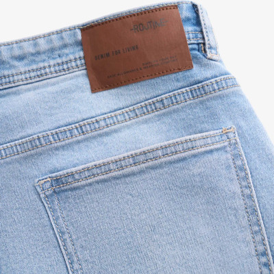 Quần denim nam dài xanh nhạt slim cropped - ROUTINE 10S25DPA005