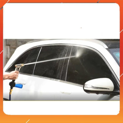 Bộ dây vòi xịt nước rửa xe, tưới cây , tăng áp 3 lần, loại 3m, 5m 206236 đầu đồng,đai,nối nhựa đen+  mở chai