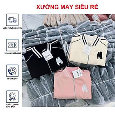Áo khoác da lộn da lộn chữ M 2 lớp crotop cute hàng rất đẹp-A977