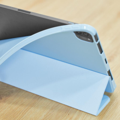 Bao da Cho IPAD Pro 11 inch M4 2024 Air 5/Air 4 10.9/ Pro 11 inch/Gen 9 8 7th 10.2/Gen 10 hiệu  WIWU Classic II mặt lưng dẻo chống sốc chống va đập có khay đựng bút - Hàng chính hãng