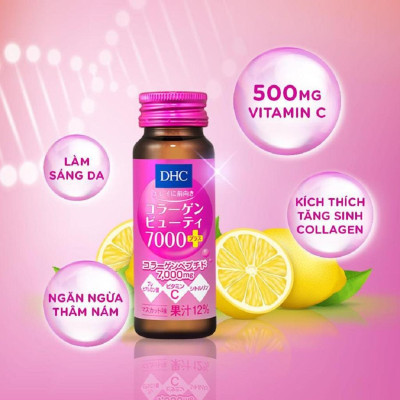 Collagen nước DHC, Bổ sung hàm lượng collagen dồi dào, Duy trì độ ẩm trên da, chống lão hóa, giúp da căng mịn