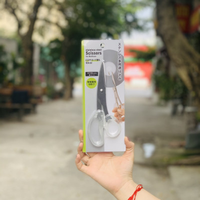 Combo 03 Kéo văn phòng Echo Metal 180mm hàng nội địa Nhật Bản (giao màu ngẫu nhiên)