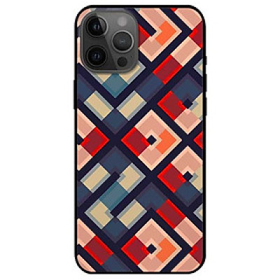 Ốp lưng dành cho Iphone 12 Promax mẫu Họa Tiết Vuông Chéo
