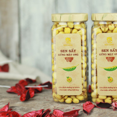 Combo 5 Hũ Sen Sấy Gừng Mật Ong Hải Long (230g / Hũ)